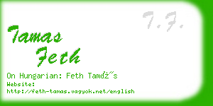 tamas feth business card